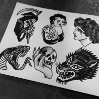 Mike black and gray flash